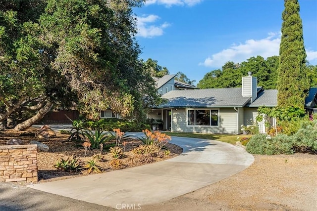 947 Calimex, Nipomo, CA 93444 - view of front of property featuring curved driveway and a chimney