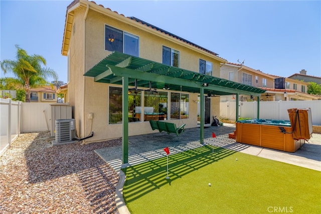 23832 Matador Way, Murrieta, CA 92562 - back of house with stucco siding, a patio area, and a fenced backyard