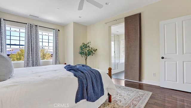 18 Via Canero, San Clemente, CA 92673 - bedroom featuring wood finished floors, ceiling fan, and recessed lighting