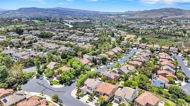 18 Via Canero, San Clemente, CA 92673 - aerial view of property's location featuring a mountain backdrop and nearby suburban area