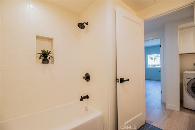 4026 Garfield St, Carlsbad, CA 92008 - full bathroom featuring washer / dryer and shower / washtub combination