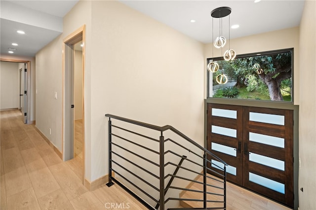 325 N Madison Ave, Monrovia, CA 91016 - foyer entrance with light wood-style flooring and recessed lighting