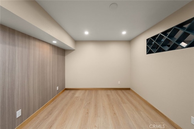 325 N Madison Ave, Monrovia, CA 91016 - below grade area with wood finished floors and recessed lighting