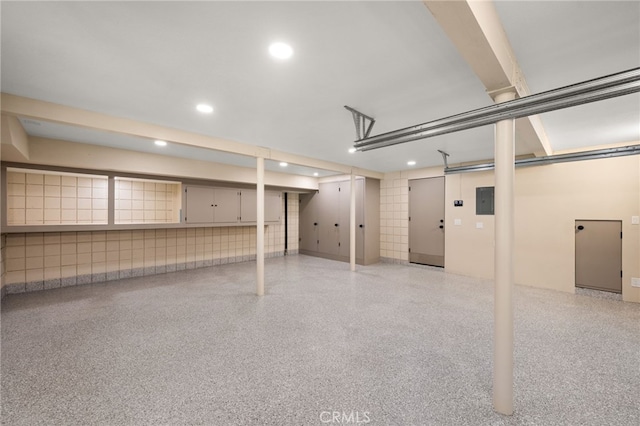 325 N Madison Ave, Monrovia, CA 91016 - garage with recessed lighting and electric panel