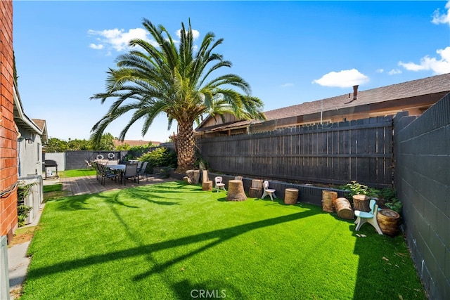 18536 Mescal St, Rowland Heights, CA 91748 - fenced backyard featuring a patio