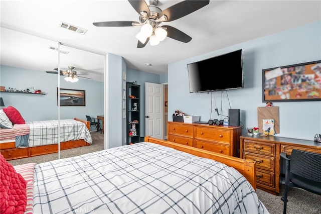 14131 Apple Grove Ct, Eastvale, CA 92880 - bedroom with carpet flooring and ceiling fan