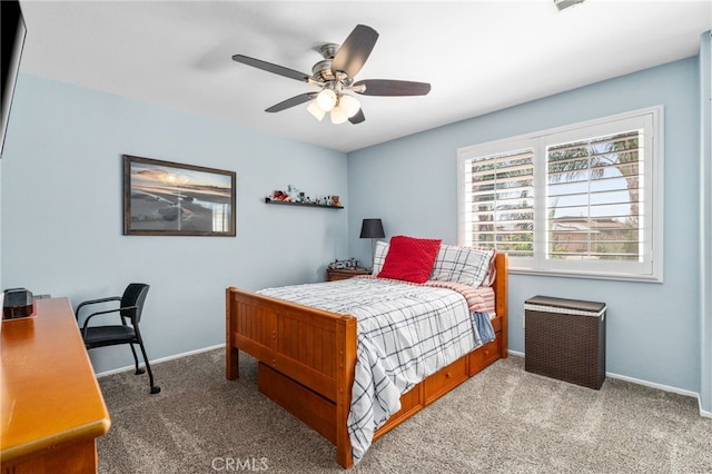 14131 Apple Grove Ct, Eastvale, CA 92880 - bedroom with carpet flooring, ceiling fan, and an office area