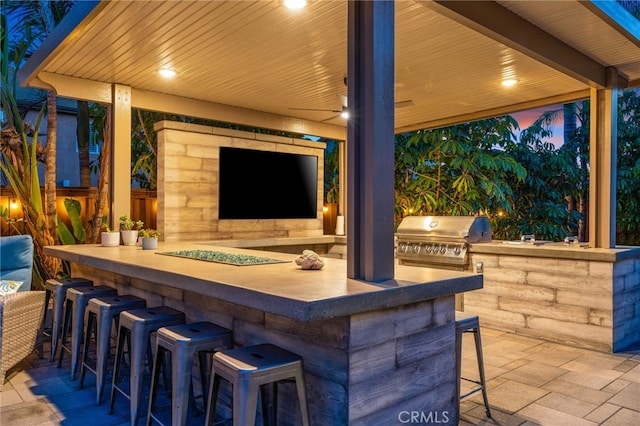 14131 Apple Grove Ct, Eastvale, CA 92880 - view of patio featuring exterior kitchen