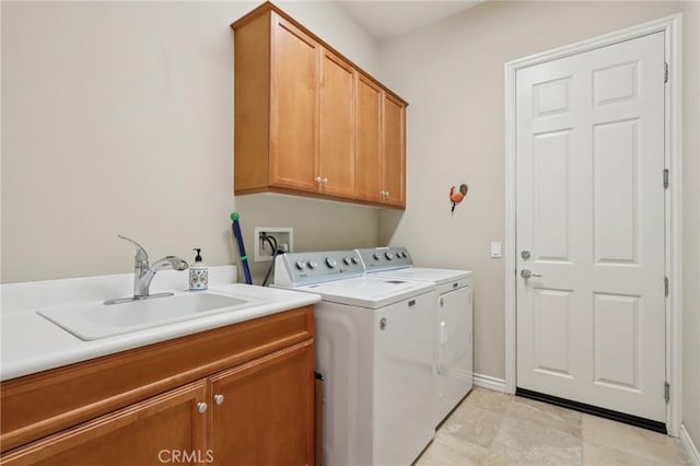 1627 Camino Sueno, Hemet, CA 92545 - laundry area with cabinet space and washing machine and clothes dryer