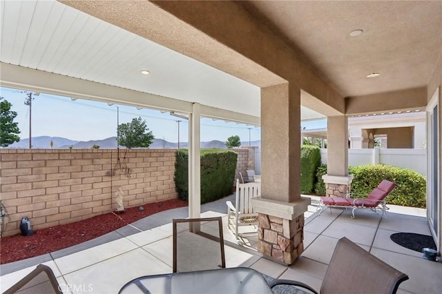 1627 Camino Sueno, Hemet, CA 92545 - view of patio / terrace with a mountain view