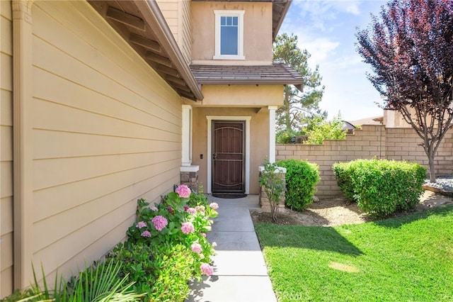 11890 Greenbluff Way, Yucaipa, CA 92399 - view of exterior entry featuring stucco siding