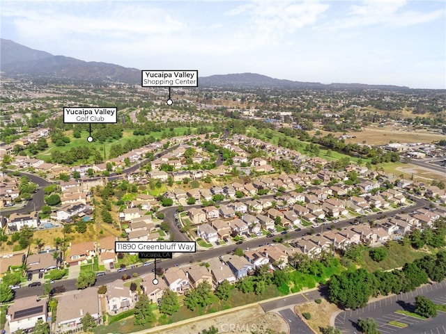 11890 Greenbluff Way, Yucaipa, CA 92399 - view of property location with a mountainous background and nearby suburban area