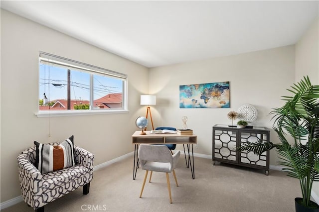 18643 Las Flores St, Fountain Valley, CA 92708 - office area featuring carpet and baseboards