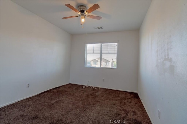 13740 Starshine Dr, Victorville, CA 92392 - carpeted empty room with a ceiling fan and baseboards
