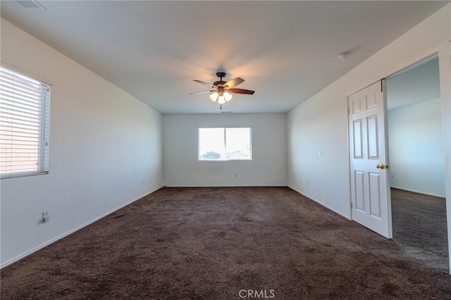 13740 Starshine Dr, Victorville, CA 92392 - carpeted spare room featuring a ceiling fan