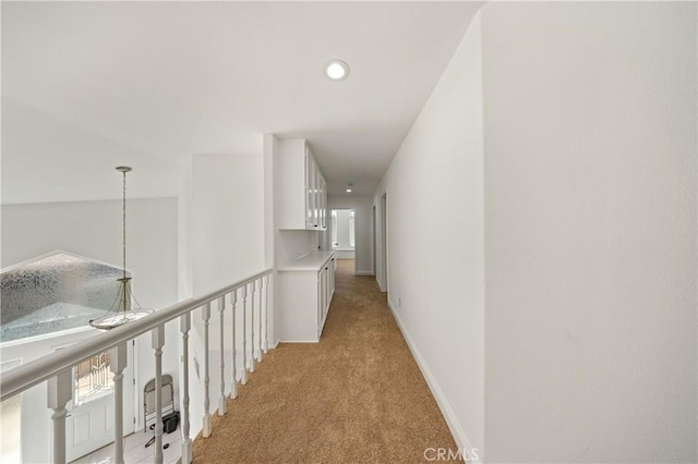 40132 White Leaf Ln, Murrieta, CA 92562 - hallway with light carpet and recessed lighting