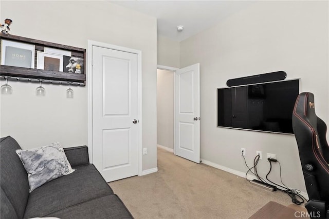 911 Santa Fe Ave Unit A, San Gabriel, CA 91776 - living room featuring carpet and baseboards