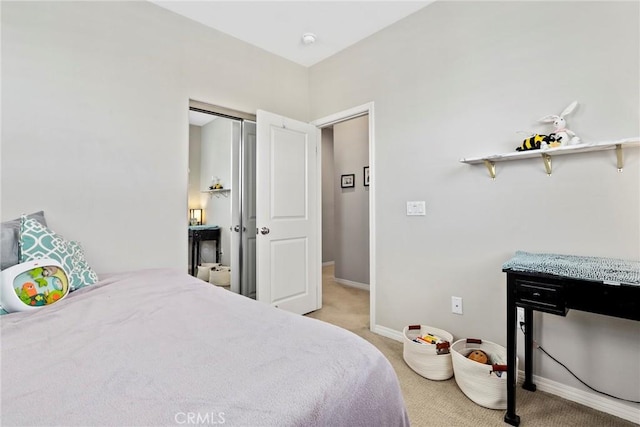 911 Santa Fe Ave Unit A, San Gabriel, CA 91776 - bedroom with light carpet and baseboards