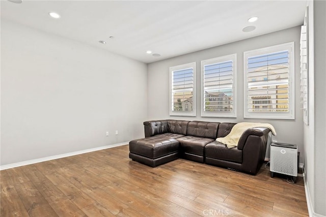911 Santa Fe Ave Unit A, San Gabriel, CA 91776 - living room featuring hardwood / wood-style floors and recessed lighting