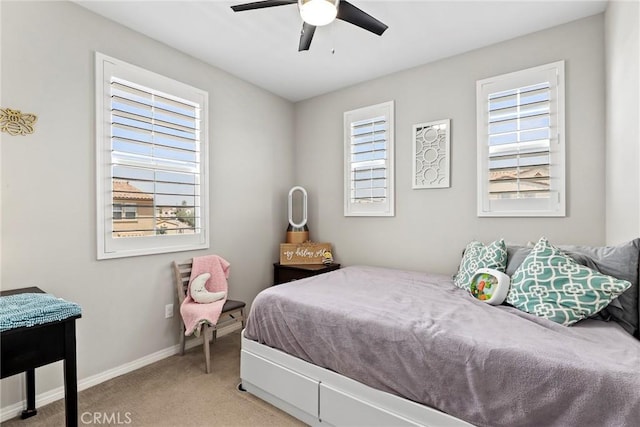 911 Santa Fe Ave Unit A, San Gabriel, CA 91776 - carpeted bedroom with baseboards and a ceiling fan