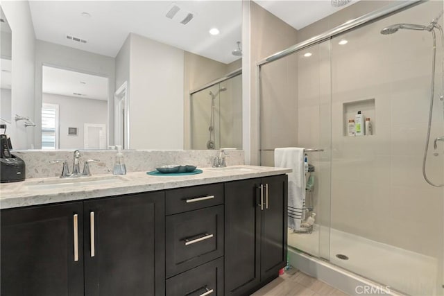 911 Santa Fe Ave Unit A, San Gabriel, CA 91776 - full bath featuring double vanity and a shower stall