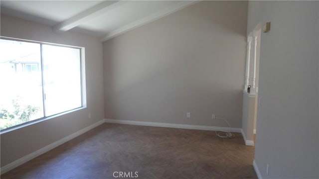 6821 Rocky Grove Ct Unit 13, Yorba Linda, CA 92886 - carpeted empty room featuring plenty of natural light and beamed ceiling