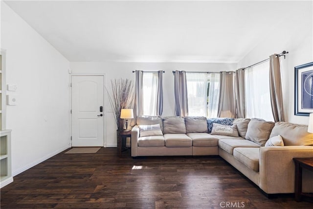 27763 Sequoia Glen Dr, Valencia, CA 91354 - living room featuring wood finished floors and lofted ceiling