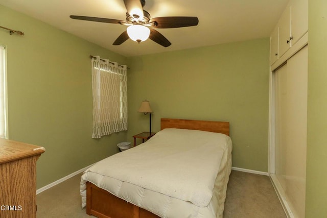 3036 Fairesta St, La Crescenta, CA 91214 - bedroom featuring light colored carpet and a ceiling fan
