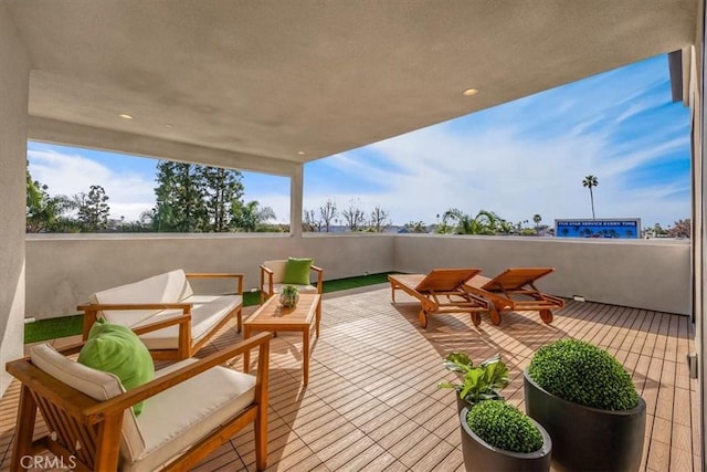 756 W 19th St Unit B, Costa Mesa, CA 92627 - view of patio / terrace with an outdoor living space