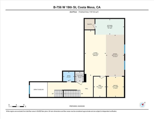 756 W 19th St Unit B, Costa Mesa, CA 92627 - view of home floor plan