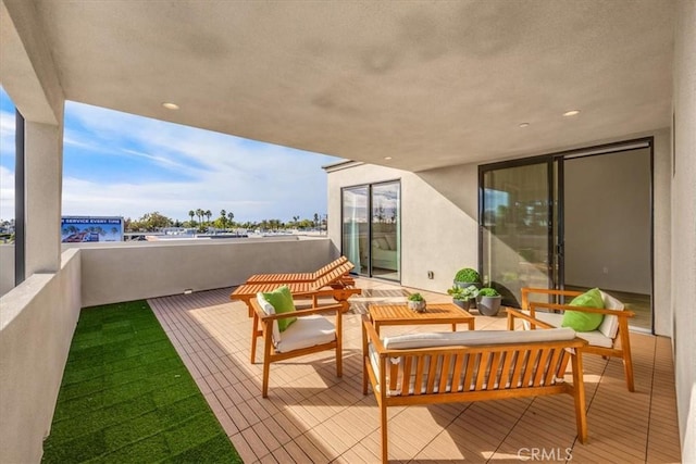 756 W 19th St Unit B, Costa Mesa, CA 92627 - balcony featuring an outdoor living space