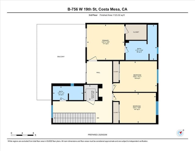 756 W 19th St Unit B, Costa Mesa, CA 92627 - view of room layout