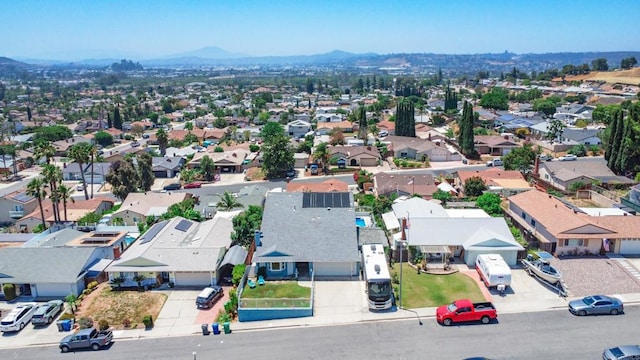 9933 Golden W Ln, Santee, CA 92071 - aerial view of residential area featuring a mountainous background