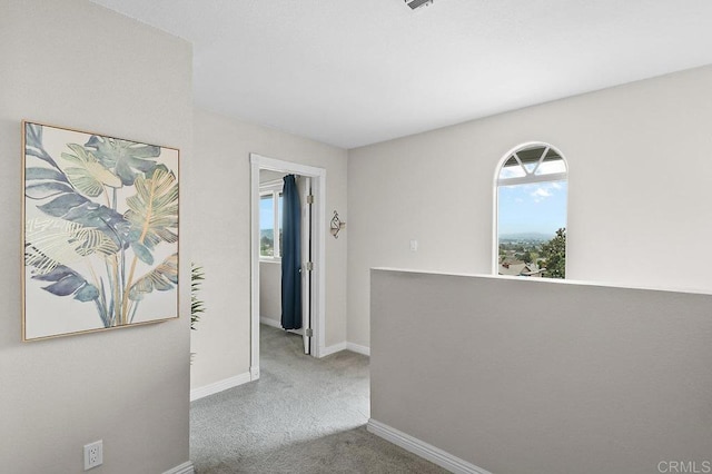 9933 Golden W Ln, Santee, CA 92071 - hall with carpet and an upstairs landing