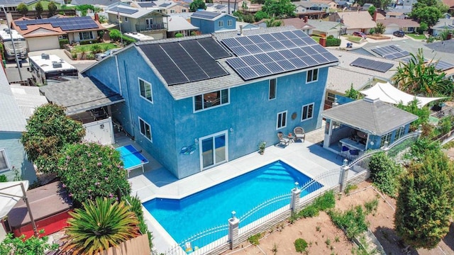 9933 Golden W Ln, Santee, CA 92071 - aerial view of residential area featuring a pool area