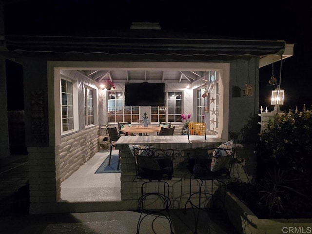 9933 Golden W Ln, Santee, CA 92071 - view of patio with an outdoor bar