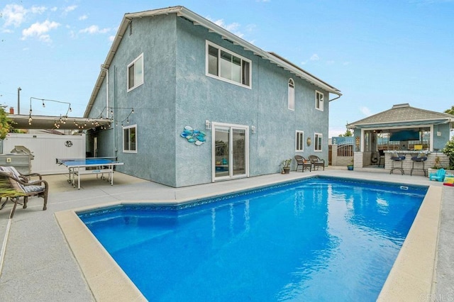 9933 Golden W Ln, Santee, CA 92071 - outdoor pool featuring a patio and a gazebo