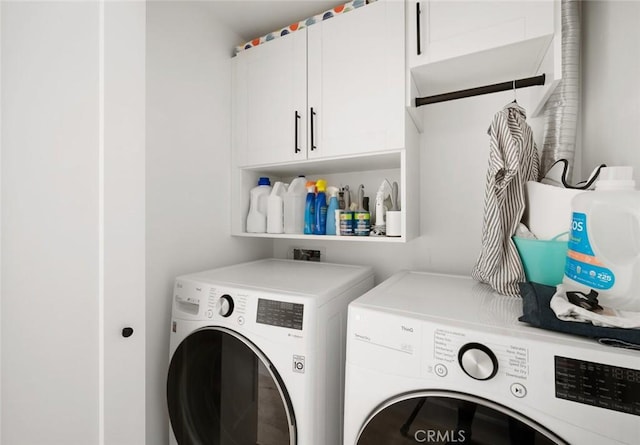 1212 Carmel St, San Luis Obispo, CA 93401 - laundry area with cabinet space and separate washer and dryer