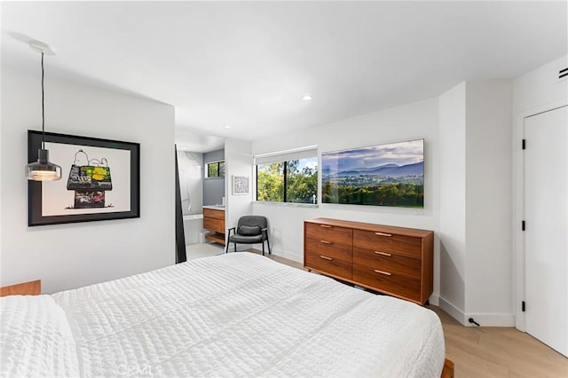45 Morena, Irvine, CA 92612 - bedroom with light wood-type flooring and recessed lighting
