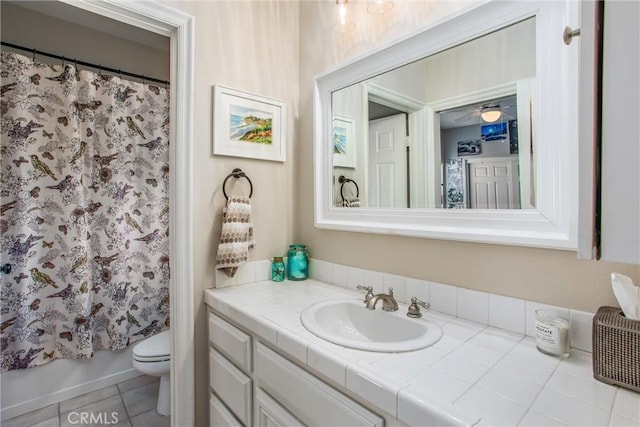 512 Golden W Dr, Redlands, CA 92373 - full bath featuring vanity and tile patterned floors