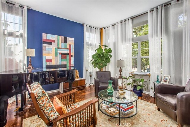 512 Golden W Dr, Redlands, CA 92373 - living area featuring plenty of natural light and wood finished floors