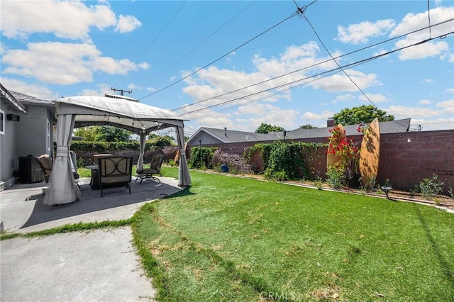 15902 Santa Fe St, Whittier, CA 90603 - fenced backyard featuring a gazebo and a patio