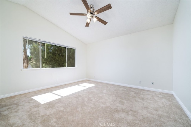 11500 Winery Dr, Fontana, CA 92337 - unfurnished room featuring carpet flooring, ceiling fan, and lofted ceiling