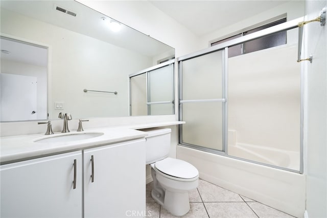11500 Winery Dr, Fontana, CA 92337 - full bath featuring bath / shower combo with glass door, vanity, and tile patterned floors