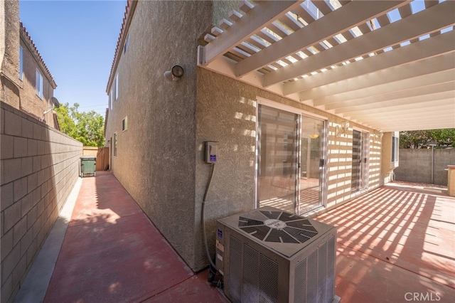 11500 Winery Dr, Fontana, CA 92337 - view of patio featuring a pergola