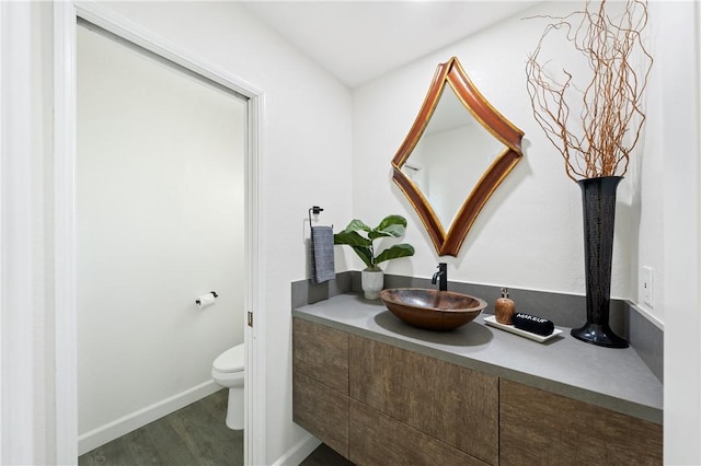 33851 Madera De Playa, Temecula, CA 92592 - bathroom featuring vanity and wood finished floors