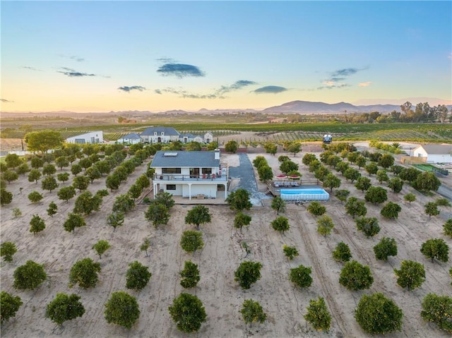 33851 Madera De Playa, Temecula, CA 92592 - aerial view at dusk of a view of rural / pastoral area and a mountain view