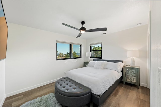 33851 Madera De Playa, Temecula, CA 92592 - bedroom with wood finished floors and ceiling fan