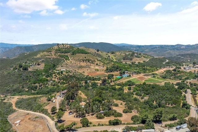 1996 Rainbow Glen Rd, Fallbrook, CA 92028 - drone / aerial view of a mountainous background