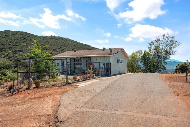 1996 Rainbow Glen Rd, Fallbrook, CA 92028 - view of side of property featuring a mountain view and asphalt driveway
